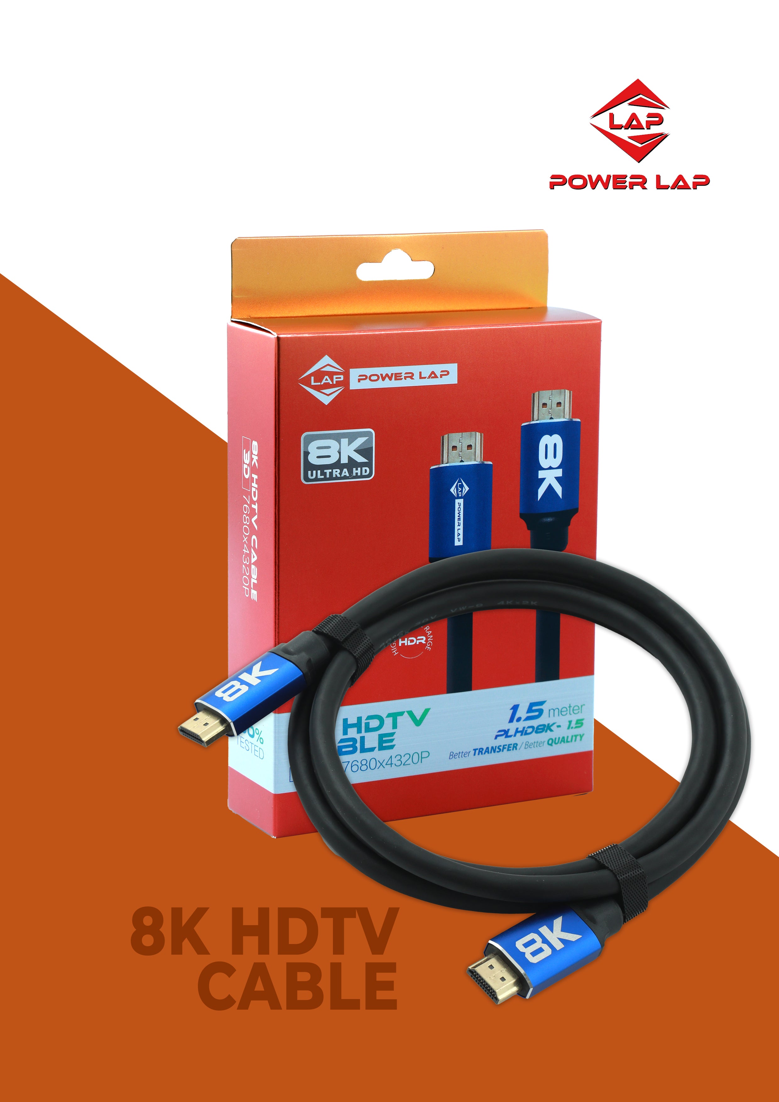 POWERLAP®HDMI 8K CABLE 1.5M