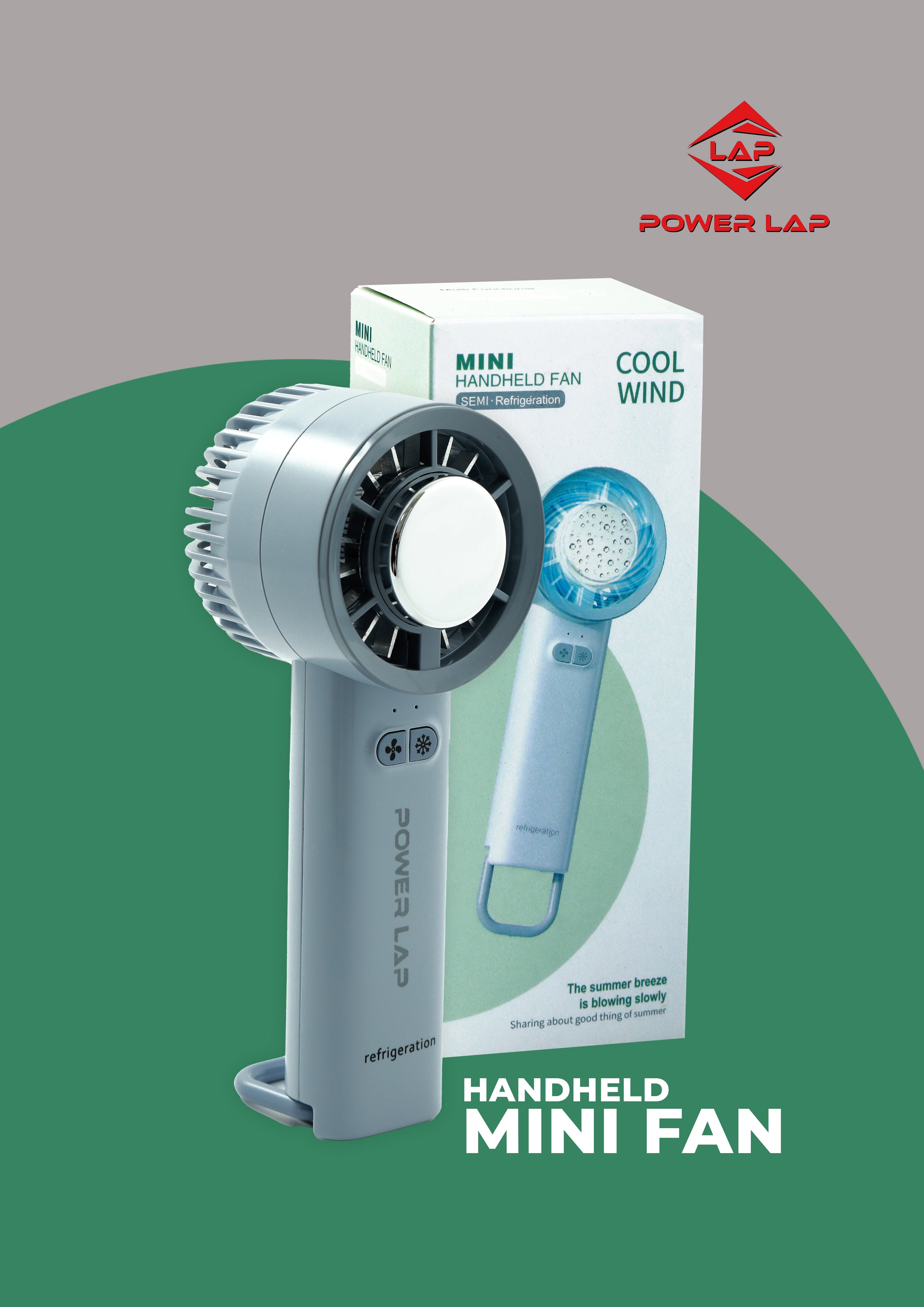 POWERLAP®D904 HANDHELD FAN WITH ACR FUNCTION(COOLING)