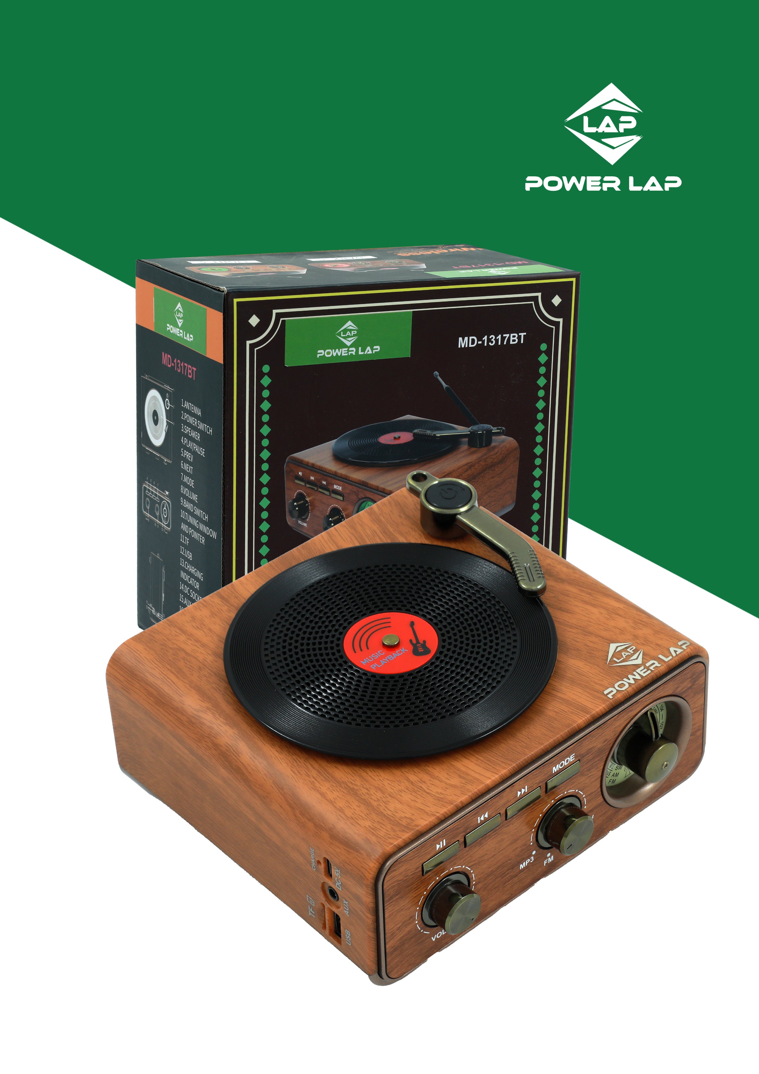 POWERLAP®MD1317T BLUETOOTH SPEAKER