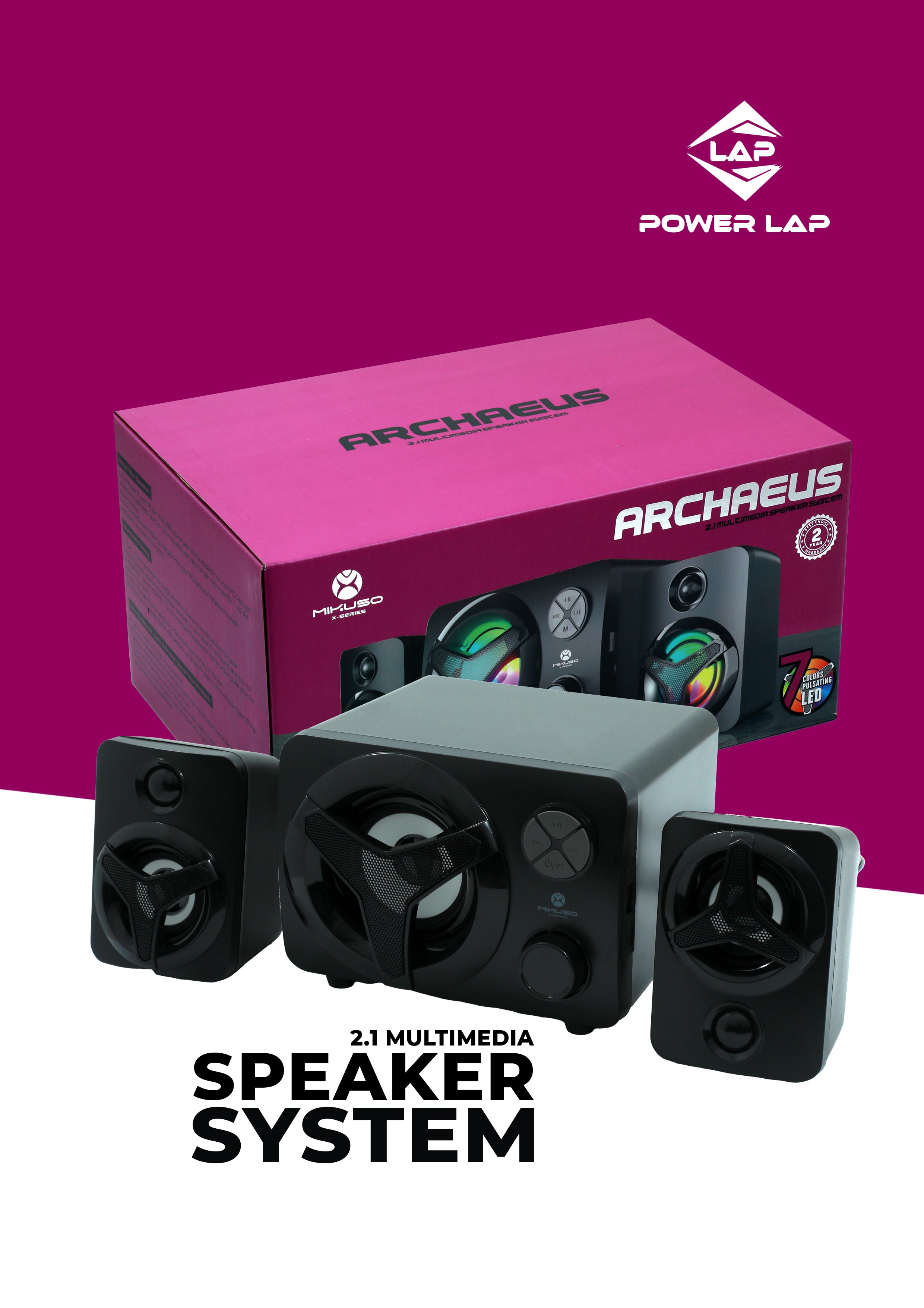 POWERLAP® XS-F10 ARHAEUS GAMING SPEAKER