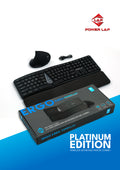 POWER LAP®  ERGO K-850 WIRELESS KEYBOARD MOUSE COMBO PLATINUM EDITION