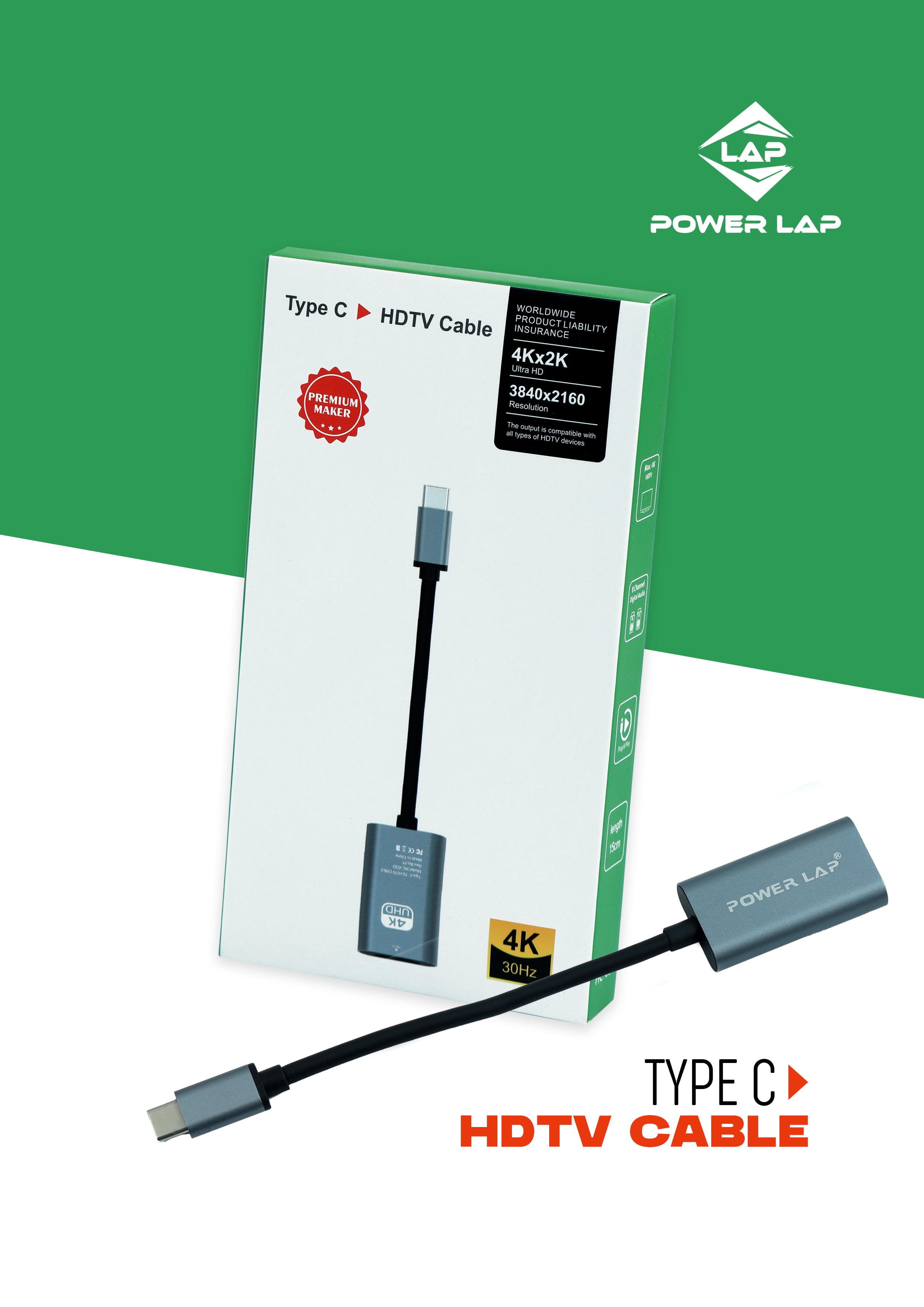 POWER LAP® PL-507 TYPE C TO HDMI ADAPTER