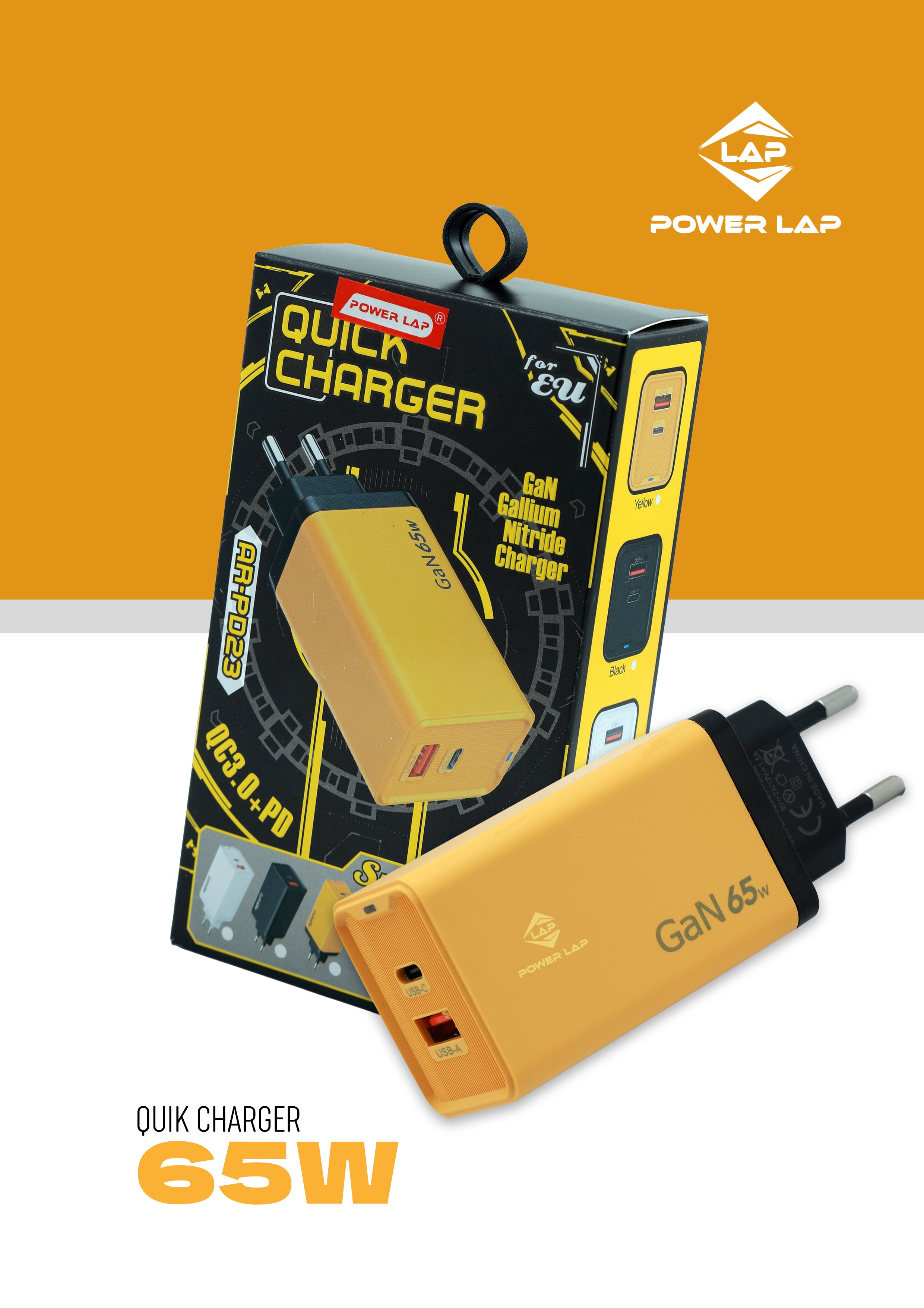 POWER LAP® PL-518 65W ADAPTER(PD+USB)
