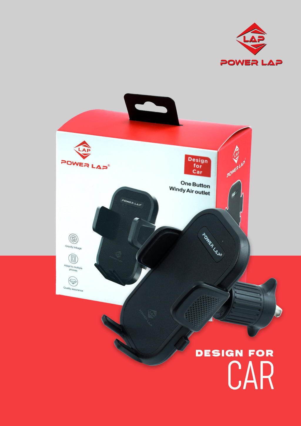 POWER LAP® Mobile Car Bracket PL100