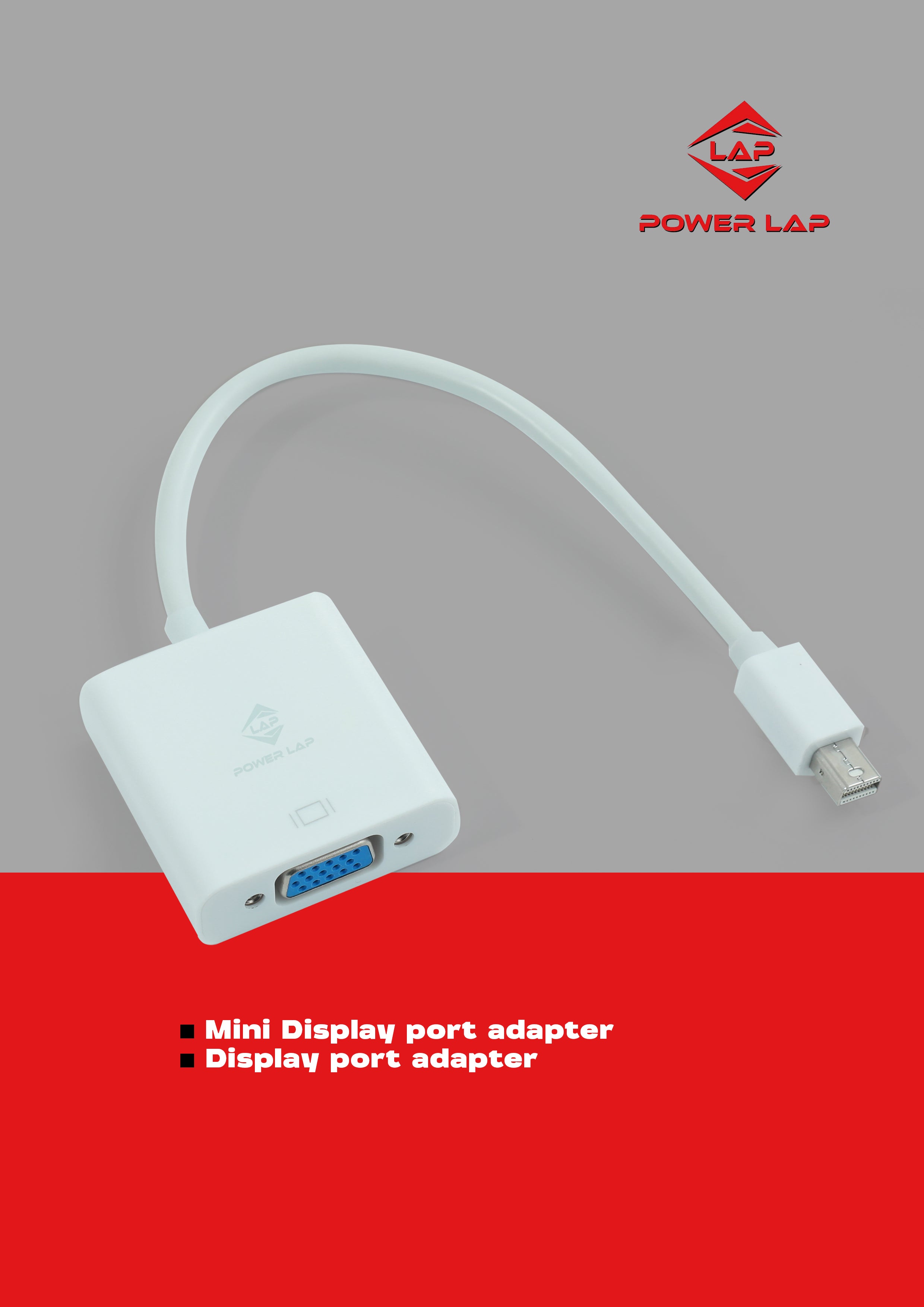 POWER LAP® PL-506 MINI DP TO VGA ADAPTOR