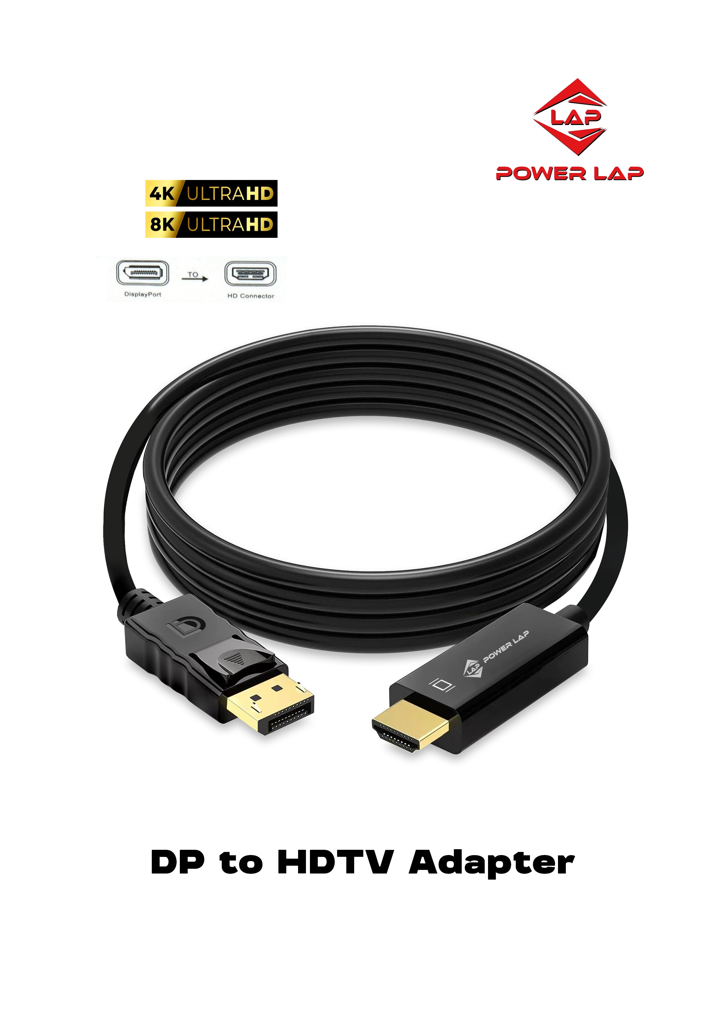 POWERLAP®DP TO HDMI 4KADAPTER PL-505
