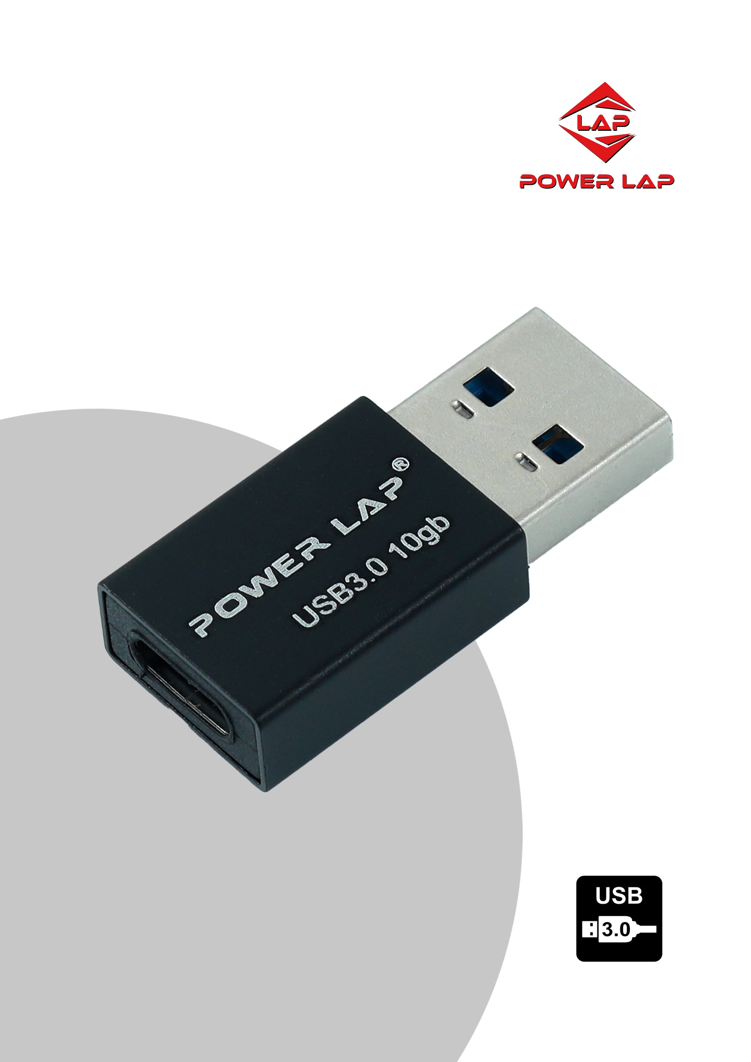 POWER LAP® PL-541 USB TO type-c f 10gb  ADAPTER