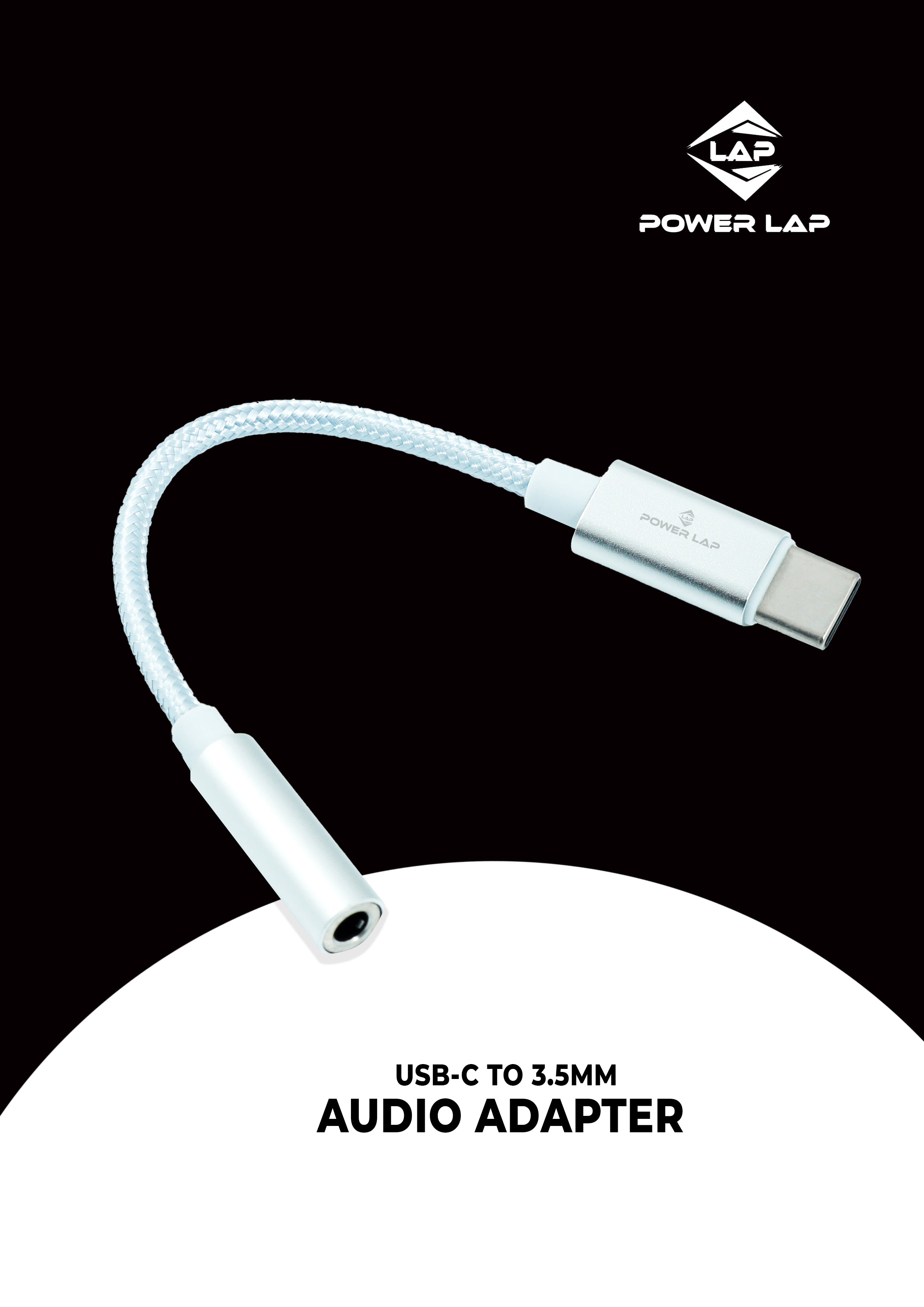 POWERLAP®PL-545 USB-C TO 3.5MM AUDIO ADAPTER GOOD