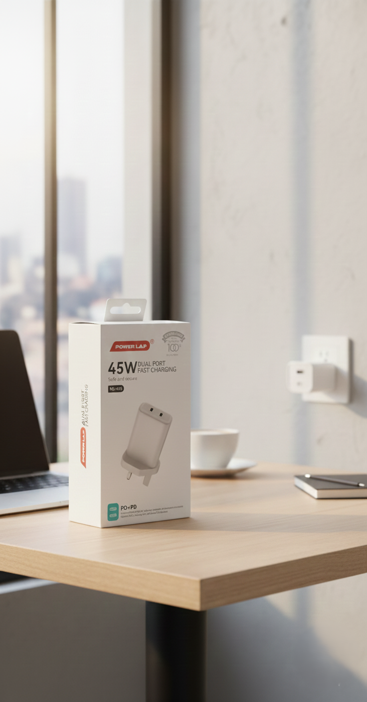 POWER LAP® 45W Dual Port Fast Charger NS-H05