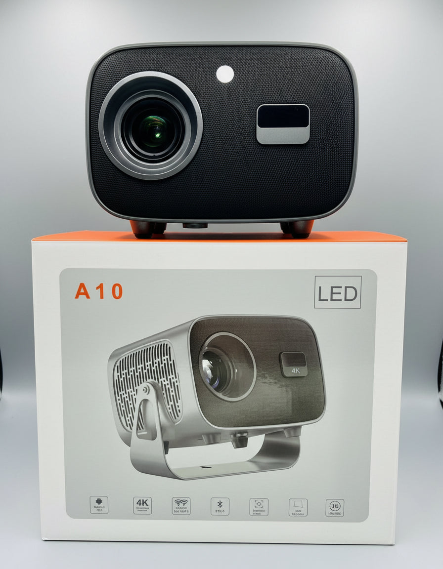 POWER LAPA10 LED Smart Projector – 4K Supported Home Cinema • Office Presentations • Big-Screen Entertainment