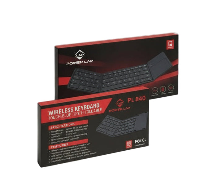 Power Lap keyboard packaging on a white background