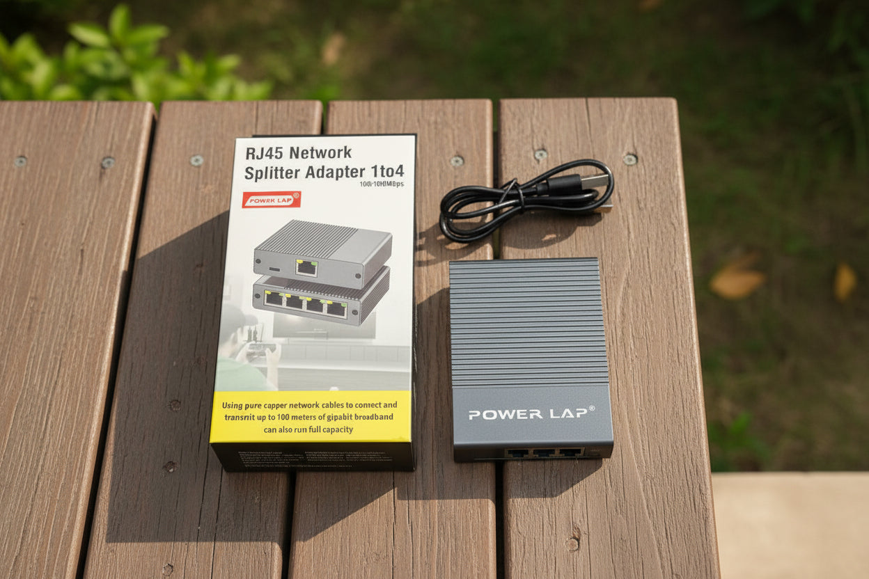 POWER LAP® PL-562 RJ45 NETWORK SPLITTER 1 TO 4 100/1000MBPS