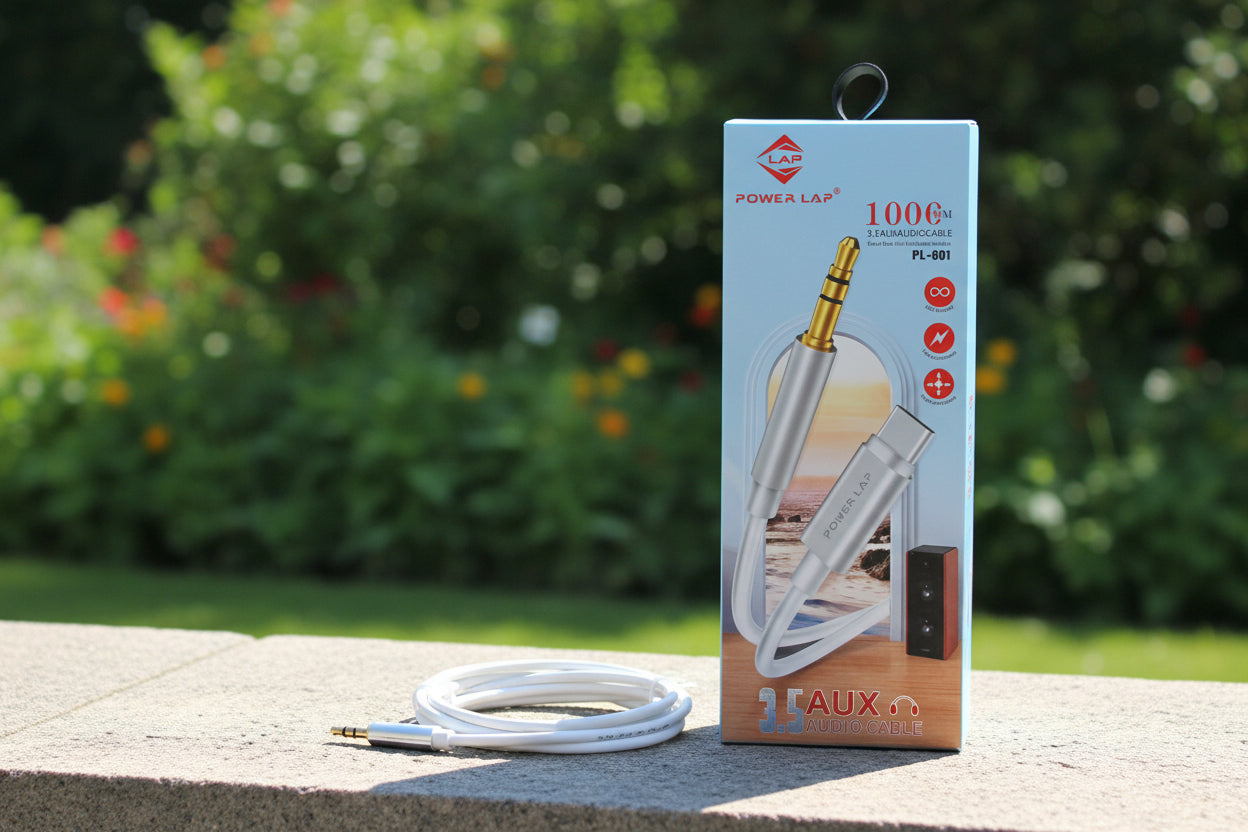 POWER LAP® PL-601 3.5mm AUX Audio Cable (100cm)